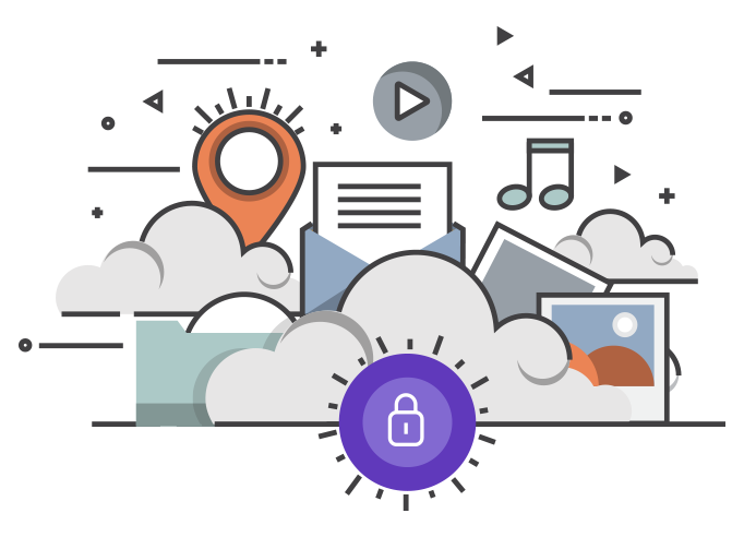 Cloud Data Storage Security Infographic Cloud Data Storage Security Infographic